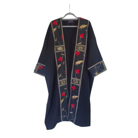 Mouftah El Chark Modern Orient Handmade Lebanon Ornate Wool Unisex Long Jacket - Picture 1 of 11